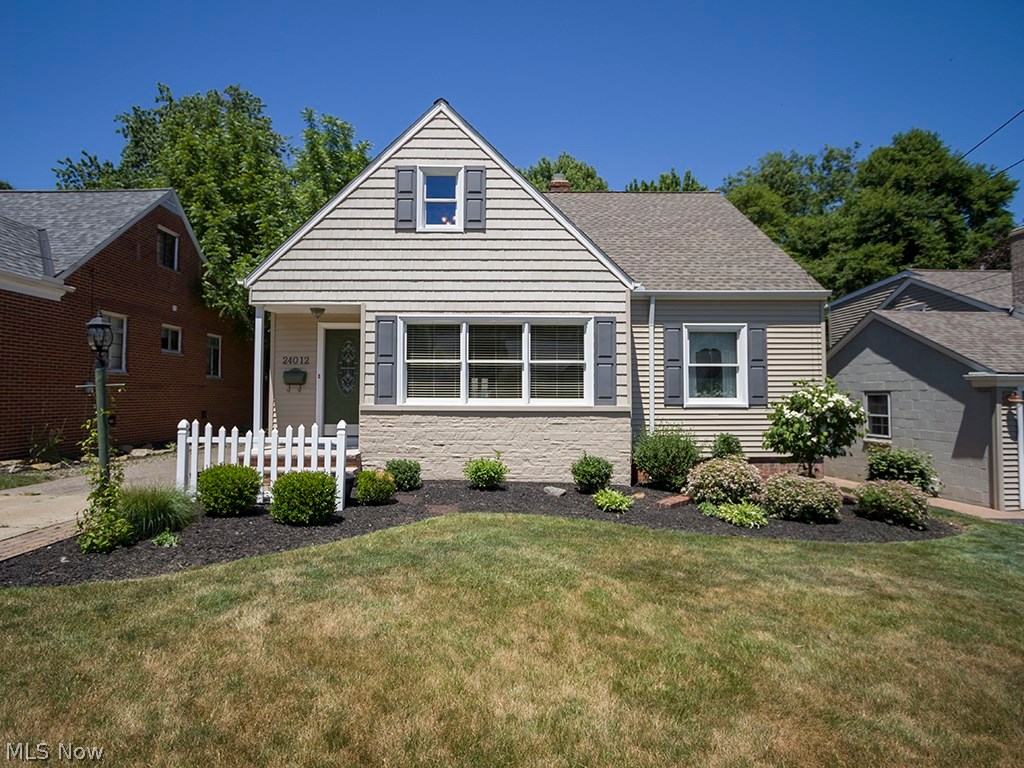 This charming cape cod has great curb appeal and provides 4 bedrooms and 2 full baths. Located on a quiet street in a wonderful Bay Village neighborhood close to Lake Erie, this is the first time this home has been for sale in over 38 years. Enter to beautiful hardwood floors, cove ceilings and arched doorways in the living room. The kitchen includes all the appliances featuring a new refrigerator and a center island for additional meal prep space. The dining room addition is highlighted by a bay window and lovely views to the backyard and deck just waiting for your summer barbecue. Fresh landscaping in the front and back yards create a picture perfect setting. Two bedrooms and a full bath are located on both the main floor and the second floor. There are hardwood floors under all the carpets including the stairs. The partially finished basement offers additional room for recreation or play. The washer and dryer also stay. Updates include a new roof and siding in the past 5 years, new