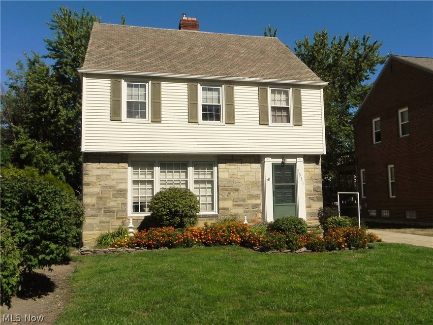 This Exceptional Colonial offers over 1800 square feet of living space PLUS a large finished basement to kick back and enjoy! Gracious rooms. Hardwood floors. Crisp and clean. Some of the updates include: new furnace and a/c (HVAC 2 years old),  2 new garage door openers (2 years old). Bonus room on 1st floor which could be used as a Den/Office. Third floor can be used as an extra bedroom or studio. Private yard. Situated on a quiet street in the heart of University Hts.  Easy access to highway, shopping, restaurants, University Circle and downtown hospitals. The home will transfer POS compliant. Show and Sell!