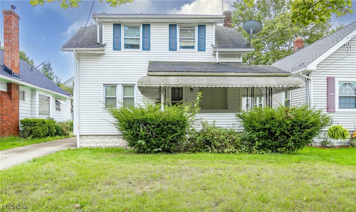 Move-in ready under $100,000? Yep! Why rent when you could own this cutie that offers so much including a lovely, covered front porch, 2 bedrooms, 1 bathroom, a garage, and a lovely backyard. The living room offers plenty of space for relaxing in front of the fireplace, the dining room offers wood floors, a ceiling fan, and plenty of sunlight through the large windows. The kitchen offers oak cupboards and all appliances will stay for your convenience. The basement is clean and ready for finishing or storing your extras. The house has vinyl windows, newer roof, glass block windows in the basement, newer HWT, and a concrete driveway. Call to make your appointment to see this one asap!