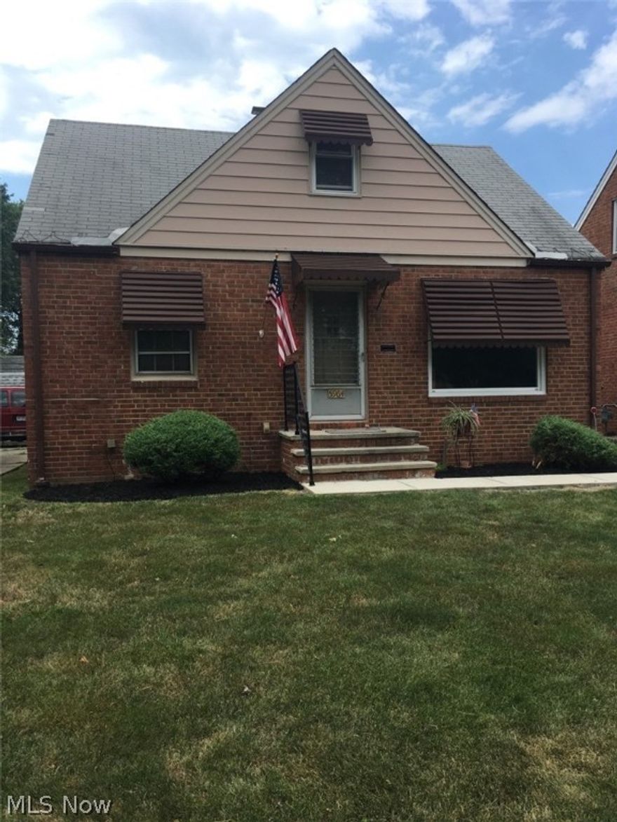 A brick bungalow, 2 bedrooms on 1st and huge bedroom on 2nd floor. Most windows are replacement. Updated bathroom on 1st and another full bath in basement. Basement has recreation room, small office & Brunswick slate pool table. Newer kitchen floor. Appliances included. Beautiful hardwood floors. Garage has attached breezeway. Great location.