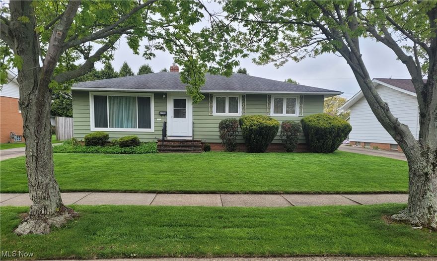 Charming Parma Heights 3-bedroom ranch enjoyed by one family for over 35 years now ready for a new owner to update and make it their own.  Spacious eat in kitchen with dining booth and built-ins.  Nice size bedrooms, formal dining room and living room all with hardwood floors hidden under the carpet.  The lower level offers additional living space with a paneled rec room featuring a decorative fireplace.  Bring your imagination and vision and make this home yours today.