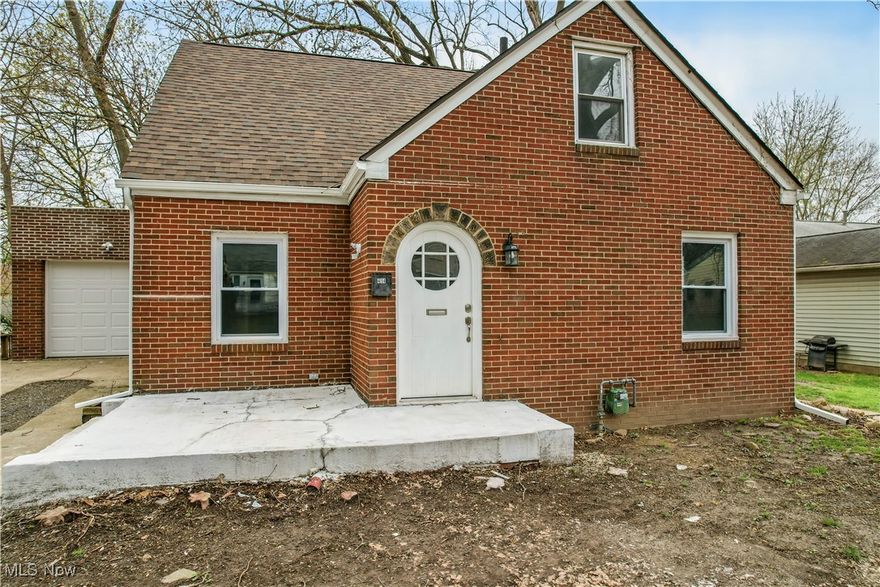 Three bedroom brick cape cod, first floor bedroom, large living room, office , eat in kitchen , full bath on first floor. second floor features two bedrooms and second full bath. Home has been completely renovated, new roof, windows, exterior doors, garage door. New electrical, new HVAC, hot water tank. Both bath all new plumbing and fixtures. Kitchen has new cabinets and granite counter top. Interior has new new floor covering throughout home and freshly painted. Unique home with the charm and grace of the past rejuvenated a must see.