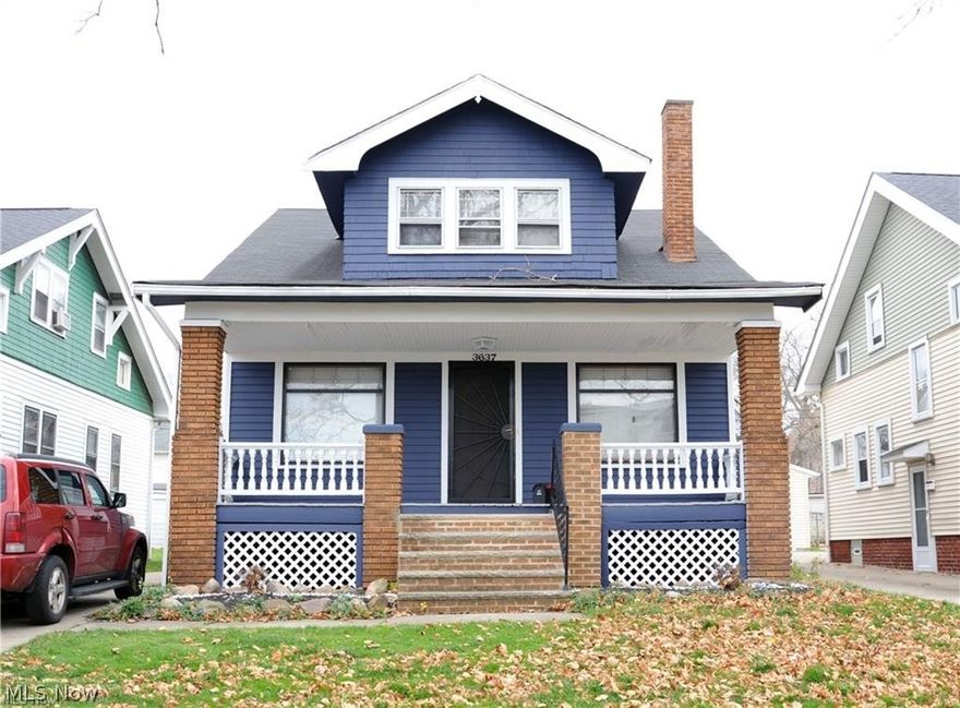 Great opportunity to own a newly remodeled home in highly desirable Shaker Heights. Enjoy relaxing on the beautiful front porch, spanning the width of the home. The main floor includes a spacious living room with fireplace, nice sized kitchen and 2 bedrooms. Upstairs you will find two large bedrooms, with a second large living area/family room. If you've been looking in Shaker Heights and want most of the work done, with a one year home warranty included, this is it. Welcome Home!