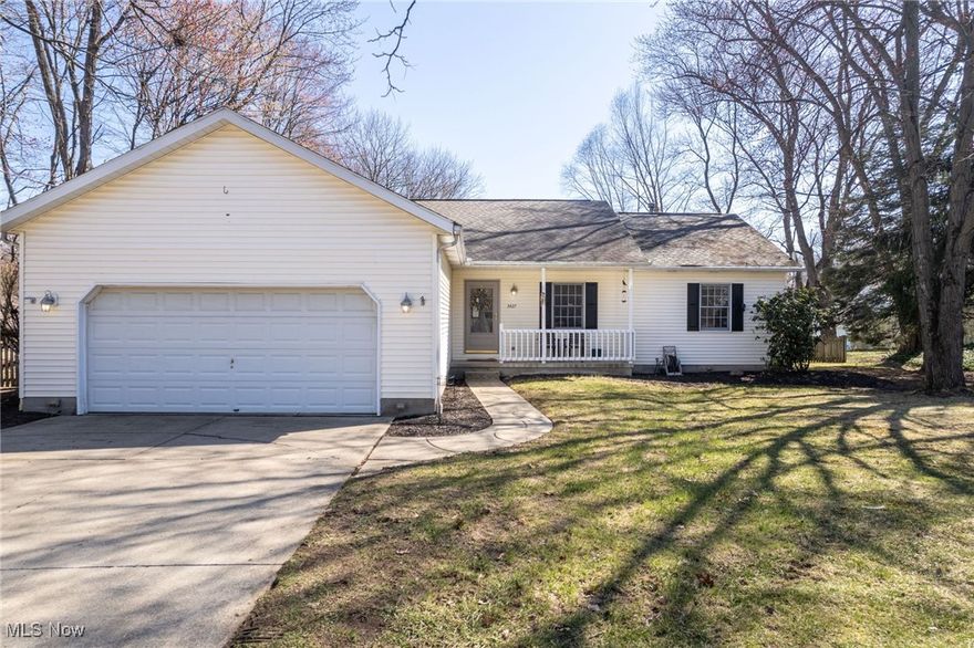 Welcome to 3427 Marsh Rd.  Upon entering this beautiful 3 bedroom, 2.5 bath home, you will feel welcomed by the tall vaulted ceilings, spacious foyer with coat closet & tiled flooring.  As you continue into the open living room take note of the gorgeous hardwood flooring throughout the home. The kitchen has loads of cabinet space, a walk-in pantry, desk, and comes complete with newer appliances(2021).  The dining room & living room have tons of natural lighting, from the skylights and all of the windows, and there is a cozy gas fireplace.  The large master bedroom has vaulted ceilings and a master bath complete with shower, & a separate jetted tub. Two more nicely sized bedrooms and a full bath with laundry area round out the main floor.  Downstairs you will be delighted with the wonderful finished basement for family fun & entertaining. It comes complete with a bar, pool table, booth, and a half bath.  There is also loads of storage space. This home also has a great three-seasons room that leads out to a two-tiered deck, storage shed & fully fenced yard!