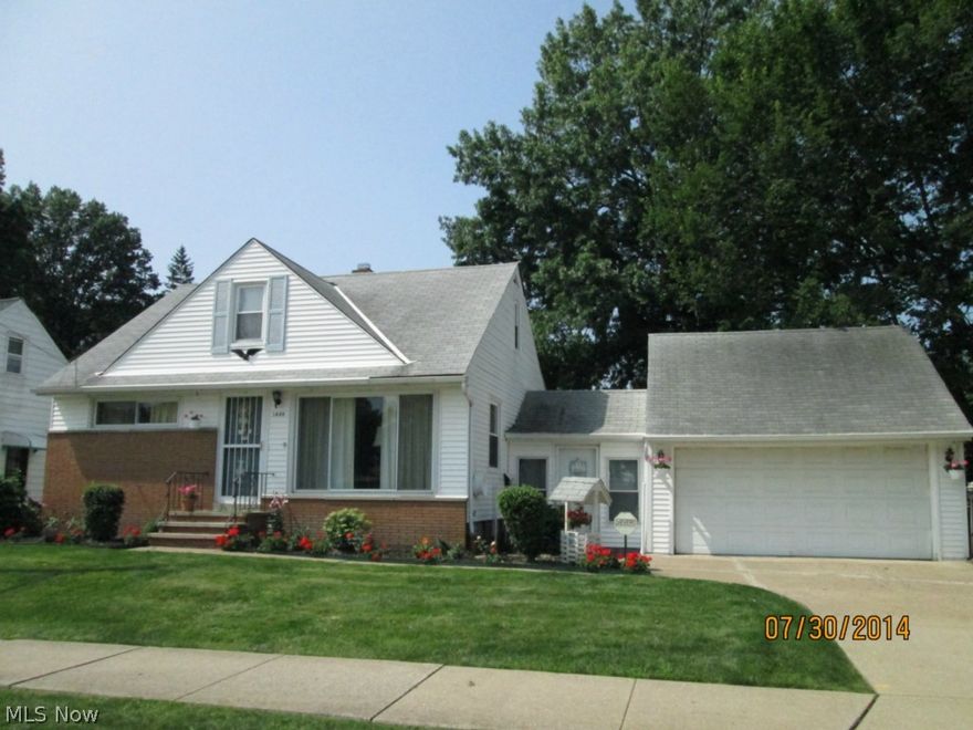 This well maintained 3-bedrm vinyl and brick sided cape cod will be violation free by closing. With great access to I-90, this move in ready home features a formal dining rm,kitchen with eating area,living rm, 2-bedrms down,a large bedrm with alcove area on the second floor and an enclosed breezeway.  Features of the house include; newer blinds throughout,ceiling fans, formal dining rm,fenced in backyard,2-car garage attached to the house by an enclosed breezeway,garage door opener with 2 controllers,glass block basement windows,hardwood floors in the living rm and the 2 first floor bedrms,recreation rm in the basement,security system,newer furnace(Space Guard Air Cleaner) and air conditioning,newer vinyl windows including the front picture window,the dining rm (off the kitchen) could be used as a family rm,stove and refrigerator stay,the seller is having a new electric circuit panel box installed & other electrical repairs on 08-12/13-14.The annual property taxes are $1,728.63/yr and