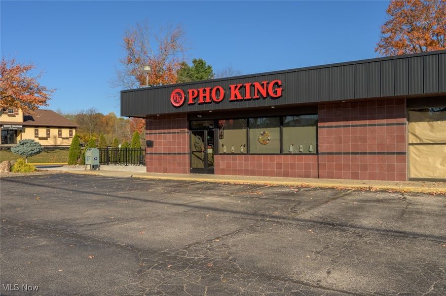 FOR LEASE-Great business opportunity to acquire a successful, well-established, Vietnamese restaurant! The 1900 square-foot restaurant includes a 450 square-foot kitchen with a modern dining area. A new patio was added last summer, enhancing the dining experience. The building is available for lease under a five -year term. 
 The business is also for sale and includes the business and all equipment, which is approximately five years old. The restaurant has been operating for five year and is located on Main Street near Kent State University in a high-traffic area. Strong visibility and steady foot traffic make this an excellent opportunity for a new owner! Schedule your private showing today.