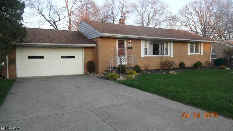 Super convenient location, within walking distance to many stores! Great 3 bdrm, 1.5 bath brick ranch with finished basement & covered patio! Quiet street, off Meadowbrook. Nice sized kitchen with plenty of cupboard & counter space, breakfast bar & living rm/dining rm combination. Newer gas furnace and windows. Wood floors under all the carpeting. This is a short sale.