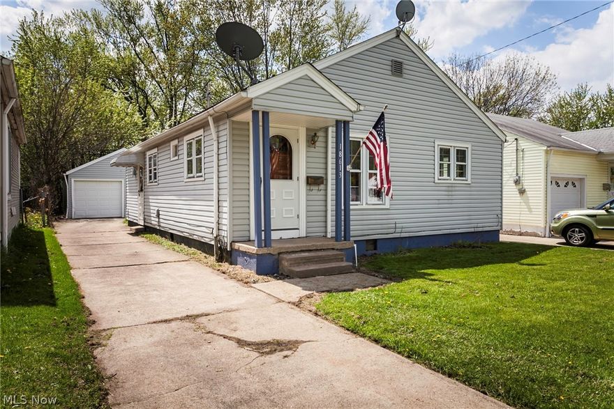 Adorable home located close to the Puritas entrance to the Metro Parks with golf courses, riding stables, bike paths, picnic areas and hiking trails. A bit of country right near your door. Also, conveniently located close to I-480, the airport, shopping and dining options with Kamms Corner and Great Northern Mall nearby. This home has hardwood floors and neutral paint throughout. Kitchen features new flooring, stainless steel refrigerator and stove, as well as, a portable dishwasher.  This home is a wonderful alternative to renting. If an easy commute and the great outdoors are important to you, this would be a perfect place to call home or great investment! Call for your private showing today!
