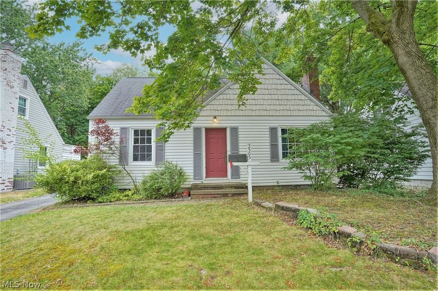 Three bedroom, 1.5 bath cape!  Spacious living room offers wood burning fireplace and hardwood floors and is open to the dining room.  The applianced kitchen offers plenty of cabinet and counter space.  The three season sunroom is awesome with recessed lighting and an abundance of windows.  There are two bedrooms and full bath on the first floor and a large bedroom with 2 closets and half bath on the second floor.  The basement has been partially waterproofed.  AC replaced in 2019.