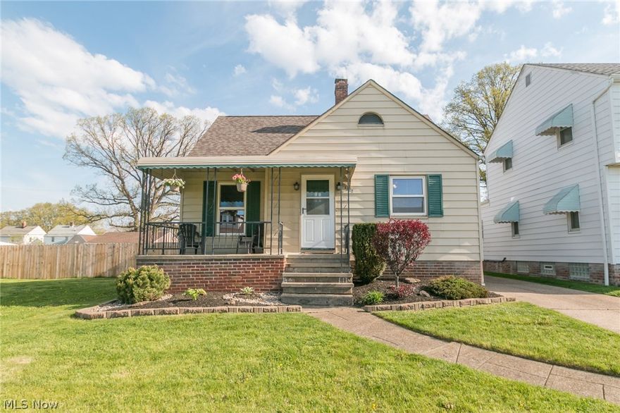 Welcome Home to this charming Bungalow nestled near the heart of Parma! This great home features 3 bedrooms, covered front porch, finished basement & nice sized yard w/ oversized 2 car garage. The foyer opens to the neutral living room w/ decorative fireplace. The updated eat-in kitchen supplies newly painted cabinets w/ updated hardware, new laminate flooring, dining space & included appliances. 2 comfortable bedrooms w/ newer ceiling fans & a nicely updated full bathroom(2018) w/ new vanity, light & shower fixtures, toilet, flooring, mirror & shower door. Hardwood floors are underneath all the carpeting on the main level. Upstairs you will find the private master suite & loft area w/ new ceiling fan, ample closet & storage space. More living space is found in the finished lower level w/ recreation room & bar, laundry area, glass block windows & new shower(2018). The backyard provides an oversized 2 car garage & plenty of room for friends and family to gather for an outdoor BBQ and ac