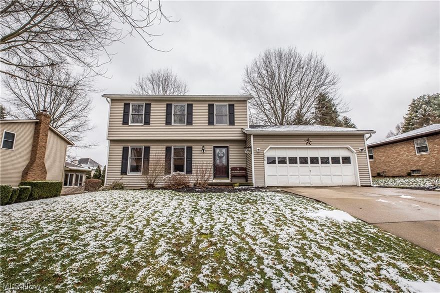 Welcome to 858 Morningbreeze Circle! This well-maintained, colonial is on a quiet cul-de-sac in the Austin Estates neighborhood in Barberton. This home features 3 bedrooms and 1.5 bathrooms with a large family room that has a beautiful wood burning fireplace. There is nice patio and well landscaped yard that is great for entertaining. Don't miss out on this home!