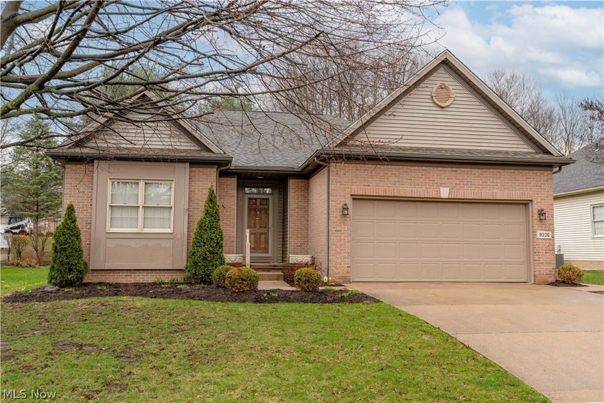 Two bedroom, 2 full bath, free standing villa in St. Ives. Nestled in a lovely area with easy access to North Canton, Belden Village, and I77.  Enter from front foyer into the Great Room w/gas fireplace, skylights, and blending w/the Dining Room area. Rear deck accessible from the Great Room; overlooking lovely rear yard w/view of trees.  Adjacent is the delightful and open kitchen w/white cabinets, appliances, hardwood flooring, pantry, & breakfast room area. Leading to the basement & garage is the first floor laundry room.  Attached two car garage w/ hot and cold water and storage closet. Spacious Owners' suite features a private bathroom that showcases tub/shower, walk-in closet, & dual vanities. Second  bedroom & additional full bath, in addition to an office w/bookshelves. The lower level is finished, & features carpeted recreation room w/glass block windows, radon mitigation system, sink & commode, Aprilaire humidifier, & plenty of unfinished storage area. Roof 2015. Put this one on your list to show!