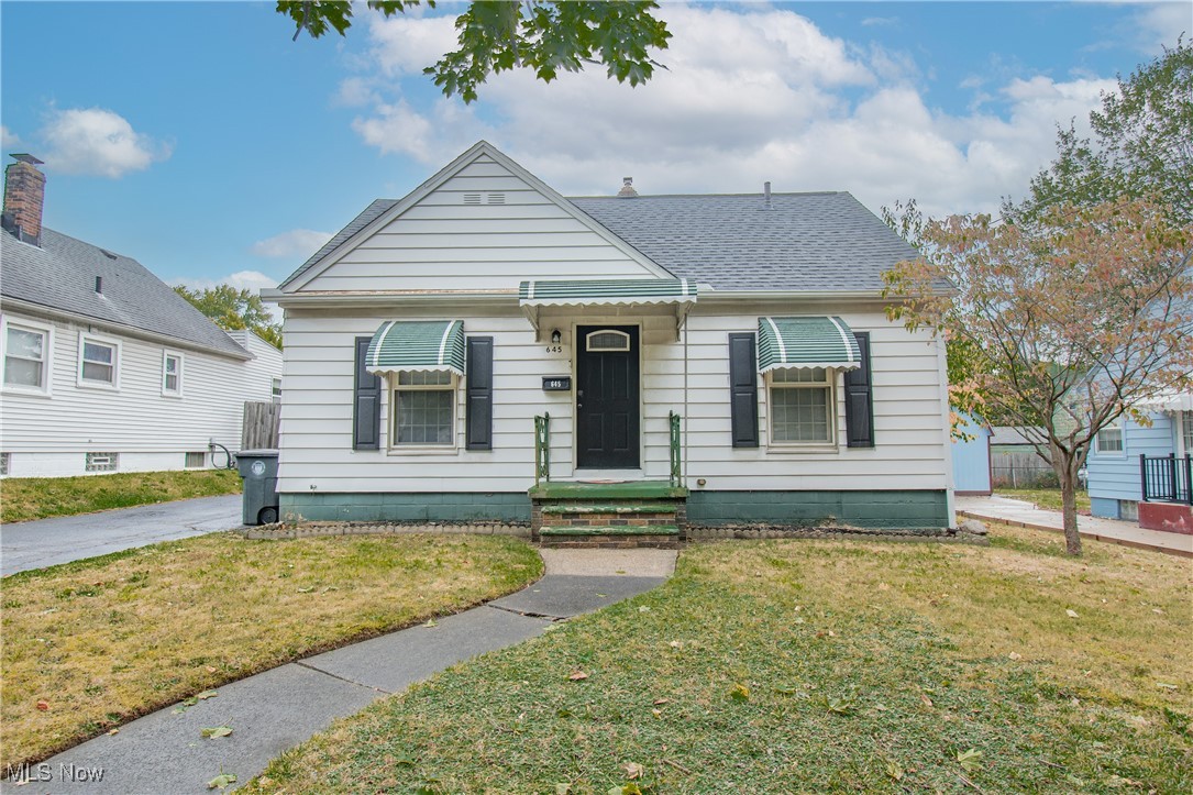 Welcome to this charming well-maintained 2-bedroom, 1-bathroom home perfectly situated in Akron, just minutes from shopping and with quick access to major highways. Step inside to discover beautiful hardwood floors that flow throughout, creating a warm and inviting atmosphere. The spacious living room connects seamlessly to a dining area and galley kitchen, offering a functional layout for everyday living. Both bedrooms are comfortably sized, and the full bathroom was tastefully remodeled in 2020. Recent updates add peace of mind, including fresh paint throughout, a new roof (2020), and a brand-new hot water tank (April 2025). The basement provides abundant storage and has great potential to be finished for additional living space. Step outside to enjoy a nicely sized yard, ideal for outdoor enjoyment with light landscaping and a shed for extra storage. This move-in ready home combines charm, updates, and a great location, schedule your private showing today!
