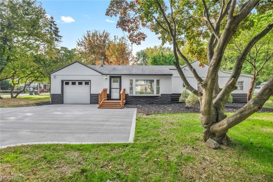 Mentor’s very own, ranch with all the conveniences for easy living.  Updated kitchen and bathrooms, quartz countertops, shaker cabinets, stainless appliances, vinyl windows, vinyl siding, luxury vinyl plank floor, open layout, and attached garage.  Wrap around driveway, front patio, and back patio as well.