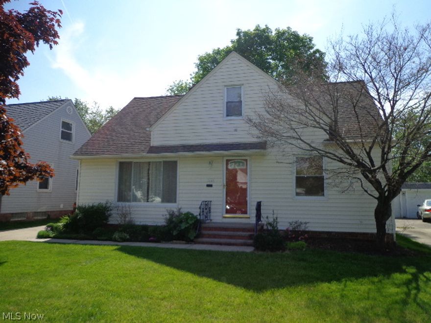 Pride in ownership beams throughout this updated 4 BR Cape Cod in Mayfield Heights!  Shining hardwood throughout first floor LR and BRs and updated kitchen complete with S/S appliances and Corian counters.  Updated full bath and 2 BRs on 1st with two BRs and half bath with skylight on 2nd.  New carpet upstairs and paint throughout (2014).  Entertain or play in the huge finished recreation room in the basement complete with a bar.  Extremely clean laundry and storage area.  Two car detached garage, garden, patio and room play in the back yard!  Newer roof, windows, electrical, and much more!  Welcome Home!