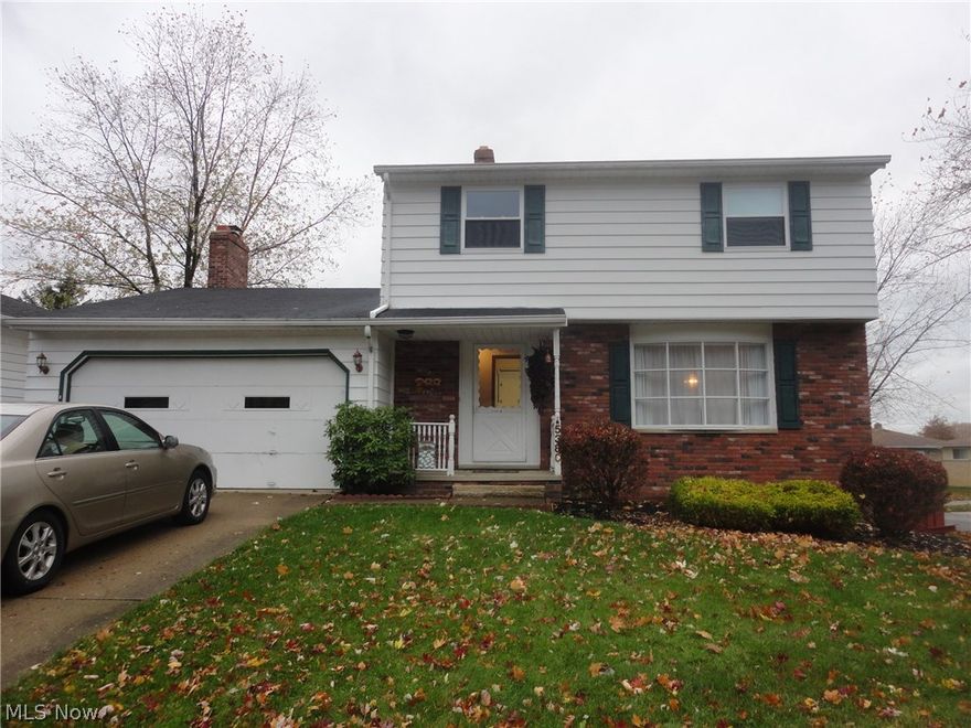 Colonial in desirable Parma neighborhood * 4 Bedrooms, 1-1/2 Baths * Newer windows * Family Room has a WBFP * 1/2 Bath off hall on main floor * Bedrooms have hardwood floors * Finished, Waterproofed Basement with a stall shower, cedar closet and lots of storage *  Extra wide driveway * Conveniently located close to shopping and medical.