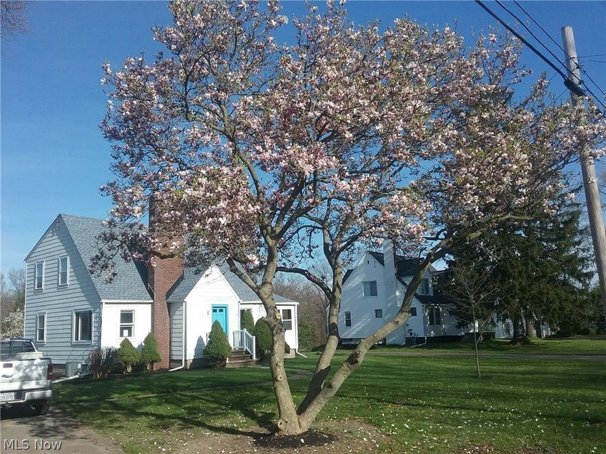 Everything you are looking for! 4 beds/Master 1st Fl Lg Kit. lots of cabinets. Original wood floors throughout - Refinished & shining. Fire place in living rm. Sun room off of dining room. A lot of room + parking for lg parties & BBQs. 2 car garage. 1.9 acre lot many beautiful Flower and Fruit trees on land. Full basement. Close to everything. Everything in home. Newly renovated - Brand New Windows, bathroom sinks & toilets & sump pump./Has central air conditioning.