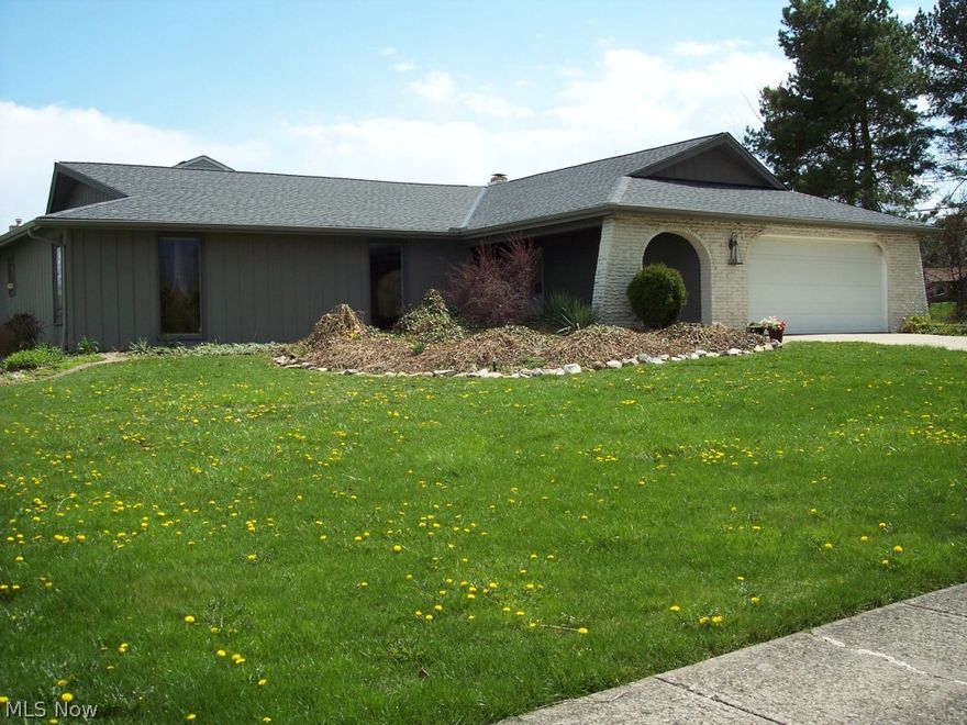 Sprawling 3 bedroom 2 full bath Ranch in Strongsville.  This is your chance to get a diamond in the rough.  Needs personal interior decorating touch's. Look at the room sizes.  Very OPEN floor plan.  Unusual design for living room, family room & sunken fireplace area ( you have to see it).  Brand New Roof. Newer furnace & A/C.  Windows have been re-glassed. Attached 2 car garage