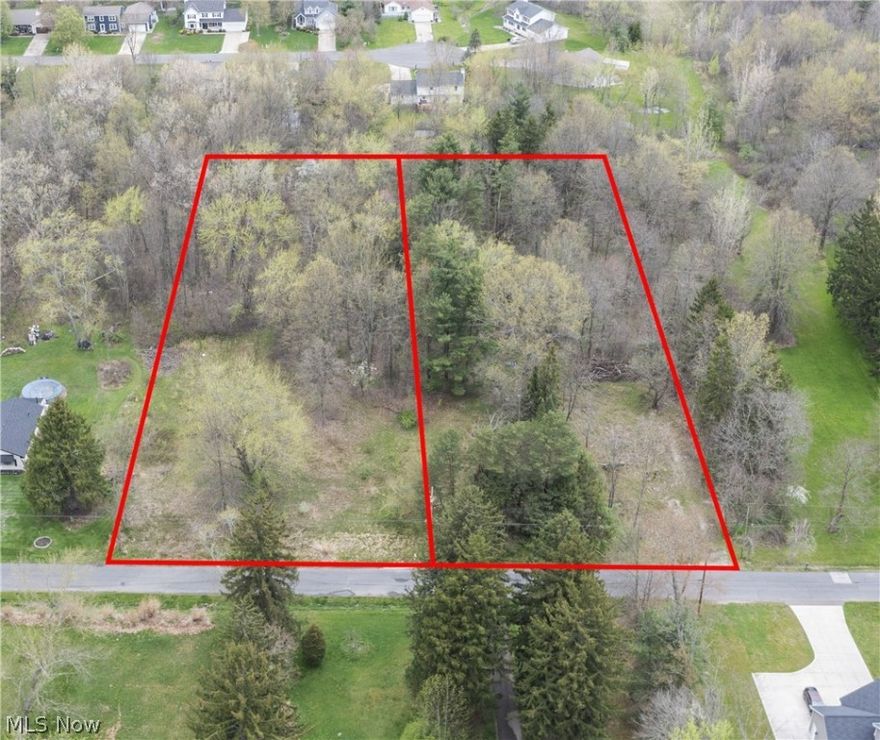 ABSOLUTELY AMAZING OPPORTUNITY TO BUILD YOUR DREAM HOME!!!! Sitting as 2 parcels on 3.76 acres this rare opportunity awaits you in the award winning Nordonia Hills school district. Public utilities are at the street and the land is FLAT AND DEEP and ready to be built on. The land offers 340 feet of frontage and 480 feet of depth, making it the most private, and largest piece of land on a no outlet street, available in the Nordonia area for purchase at this time. BUILDERS - this land can be bought and re-parceled to make use of the large amount of frontage and multiple homes could be built. Don't miss this fantastic opportunity. Call to walk it today!!