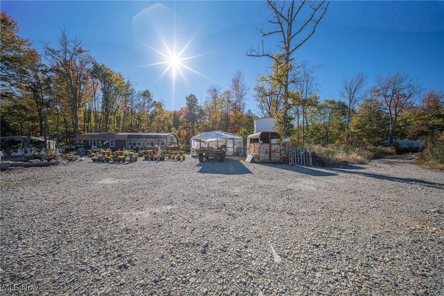 Rare opportunity to own 24.5 acres on State Route 89 featuring 8 barns and outbuildings, ~1.5 acres of tillable ground (currently a gravel lot), and ~23 wooded acres with valuable timber. The property offers flat topography, corner-lot exposure, and state road frontage, with water and electric available at the street.

Perfect for residential development, a private estate, or agricultural restoration, this land also provides strong potential for timber farming, recreational use, or commercial investment. With a rich history as a former maple farm, this versatile property combines space, privacy, and long-term value in one package.