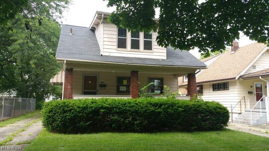 Great Investment Opportunity or Family Home. This 2 Story Colonial has 3 Bedrooms  1 Bath with beautiful Wood Trim. Spacious Living Room with Fireplace and Built-Ins, Formal Dining Room. Tiled Kitchen Floor, Full Basement and Large Concrete Porch. The house is being Sold As-Is, and needs some TLC.