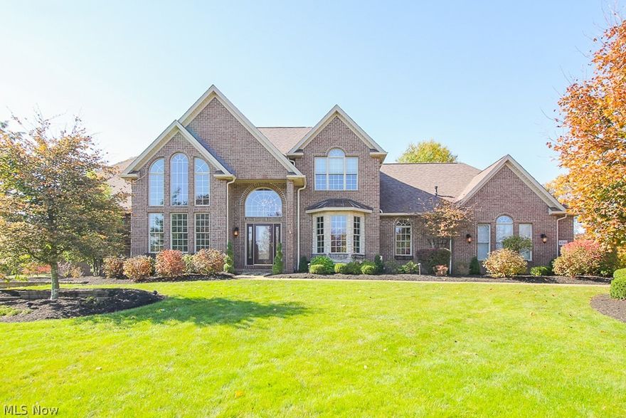 Welcome to this stunning luxury home in the beloved Fox Meadows! This all brick, beautifully landscaped home is at the end of a cul-de-sac on the golf course at hole 3! As you walk in the front door you're greeted with the beautiful staircase and brand new hard wood floors throughout the entire first floor. Granite counter tops, brand new upgraded flooring, and a large pantry make up the gorgeous kitchen! The extensive 2020 updates include a completely updated master bathroom, new hard wood flooring throughout entire first floor living space, the entire home was painted, new carpet, new tile floor and backsplash in kitchen, new roof, new gutters, new Bryant high efficiency HVAC system, new built in infrared light germ killer built into HVAC, new humidifier, new high efficiency hot water tank, and a new on demand booster pump installed on yard sprinkler system! Upstairs you have a full bathroom, 3 spacious bedrooms- one of which has it's own full bathroom within. The curb appeal is as g