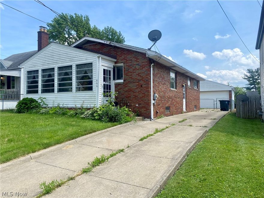 Lovely brick ranch in Firestone Park. This solid home offers endless possibilities. The bright and airy kitchen gives plenty of space to cook or entertain. The darling sunroom off of the living room is the perfect place to sip your morning coffee. Three bedrooms and a full bath complete the main floor. The full basement is a blank canvas. It includes a stand up shower and plenty of space to set up a large rec room or anything you wish. The electrical panel is newer and the washer and dryer stay with the home! The oversized two car garage offers electric, a man door and is any handyman's dream.