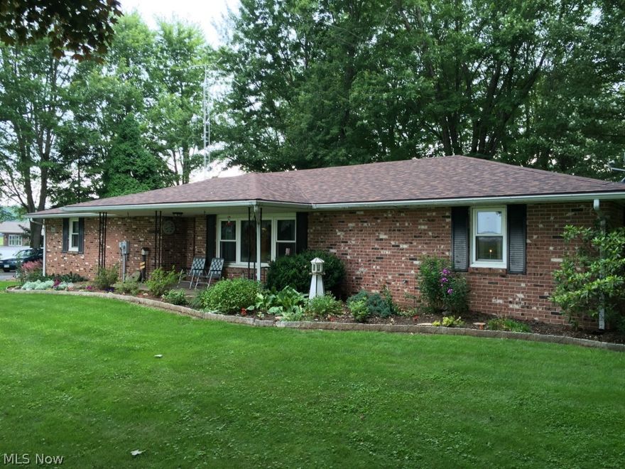 Nice 2bedroom brick ranch with outbuildings and additional 2.6 acres.  Home sits on 1.4 acres.  Pole building is 24x32