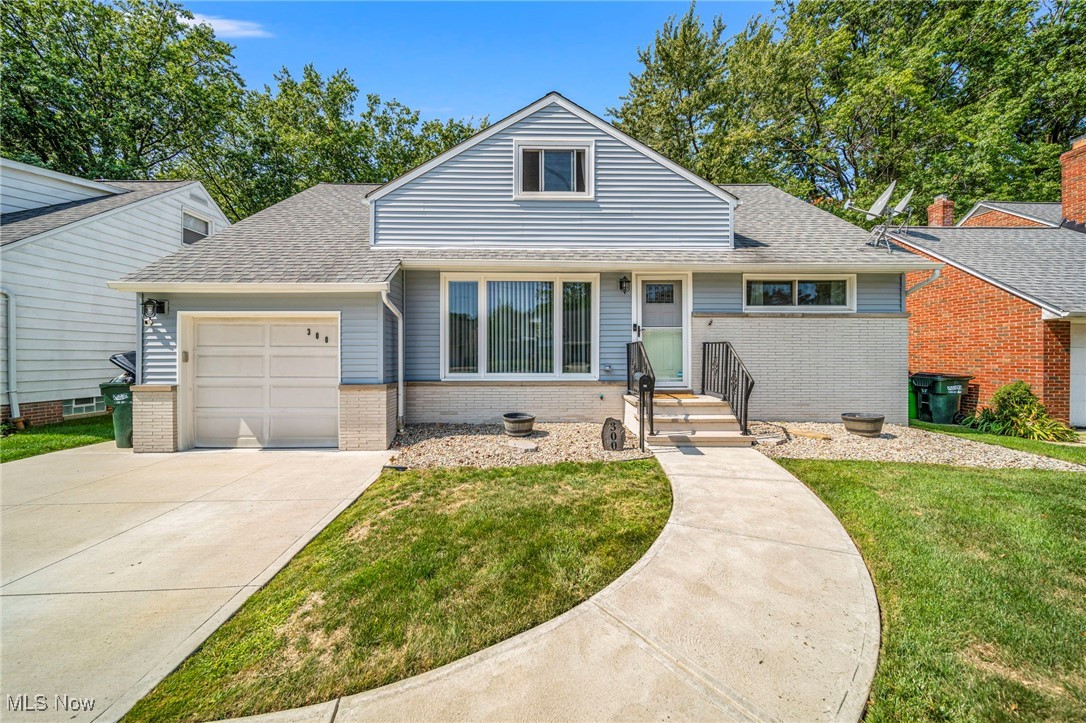 Welcome to this beautifully renovated Cape Cod in Euclid - a unique find that won't last long! Fully updated from top to bottom, inside and out, this home combines timeless charm with modern convenience and thoughtful upgrades. Step inside to a spacious living room filled with natural light from floor-to-ceiling picture windows. The adjoining dining area is perfect for entertaining and opens to a 16x21 Trex deck overlooking he large backyard. The updated kitchen (2018) offers quartz countertops, pullout wood cabinetry for maximum storage and brand new GE stainless appliances. The main level features two bedrooms and a fully renovated bathroom (2025) with a seamless fiberglass shower/tub, updated lighting and new hardware. Upstairs, two additional rooms plus a large attic provide flexible living space and abundant storage. The finished lower level offers even more versatility with new laminate flooring (2025) while the other side boasts a refinished polyaspartic floor (2025) for durability. Major improvements include: windows (2019), siding and gutters (2020), second floor laminate flooring (2020), external doors (2021), new furnace & central air (2022), cement driveway & walkway (2022), electrical panel and generator hookup (2024), and gutter guards (2025)