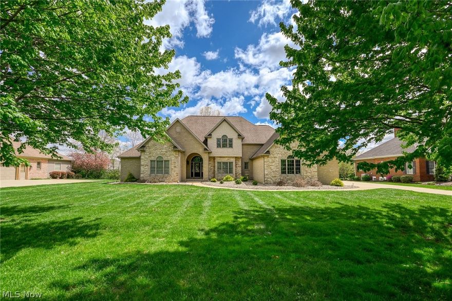 Step into elegance and comfort in this beautifully appointed home featuring an impressive two-story foyer highlighted by a stunning turned staircase that sets the tone from the moment you enter.  Designed for both everyday living and entertaining, the spacious family room with fireplace offers the perfect gathering space. The formal dining room provides an ideal setting for hosting holiday dinners and special occasions, while the first-floor den offers flexibility for a home office, study, or quiet retreat.  The heart of the home is the huge kitchen, complete with all appliances, a generous pantry, extensive cabinetry, and plenty of counter space for meal preparation. A charming dining area overlooks the backyard and is the perfect spot for casual meals and morning coffee.  Upstairs, you'll find a junior suite with full bath and walk-in closet and two additional bedrooms with a jack and jill bath plus a versatile bonus room ideal as a playroom, media room, or additional guest space.  The fabulous finished basement expands your living space even further, featuring a large recreation room with a wet bar, a full bath, and ample storage space to keep everything organized.  Updates include a new roof (2026), all new lighting and new flooring except carpet in basement (2018), Owner's suite bath remodeled (2020), new windows (2016) and so much more!