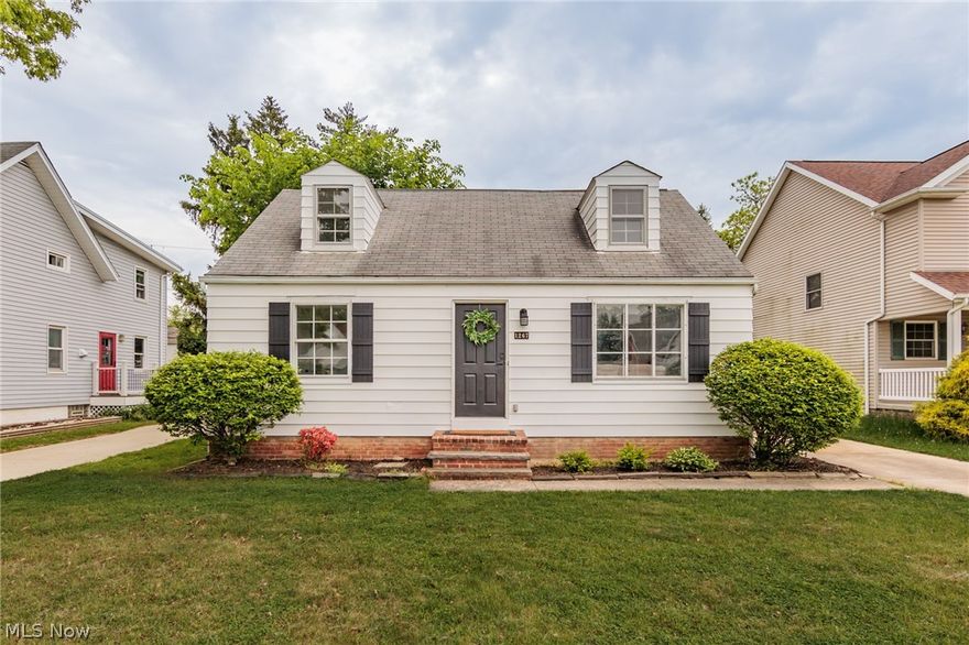 Cute as a Button! Bungalow with lots of curb appeal on prime Mayfield Heights street! Completely redone interior (2024) includes new Luxury Vinyl Tile, recessed LED lighting, and fresh paint in today's palette throughout. Spacious Living room has plenty of windows and coved ceiling. Eat-in Kitchen has new Quartz counters, ample storage and brand new gas range, refrigerator and dishwasher! Two large bedrooms on first share completely updated full bath in hall! Upstairs Master bedroom is spacious enough for all your bedroom furniture plus! Dormer windows provide lots of light with privacy. Unfinished basement has hook ups for laundry and provides ample storage. Detached one car garage. Private back yard for playing or entertaining. Will be POS compliant by transfer. This won't last!