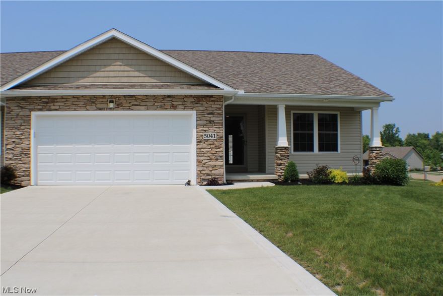 This beautiful 2021 custom-built cluster home has been lovingly cared for and enjoyed by the owner since it was new! With an open-concept kitchen and dining area, large bedrooms, two full bathrooms and a laundry room with a utility sink--this place has it all on the first floor! There is also a full basement with all new utilities and a deck off of the kitchen area for your outdoor dining enjoyment! The homeowner's association here takes care of all mowing, snow removal and trash removal, and fees are $160/month. The sellers have included a home warranty through Home Warranty Inc. for your peace of mind! Schedule a showing with your favorite Realtor today!