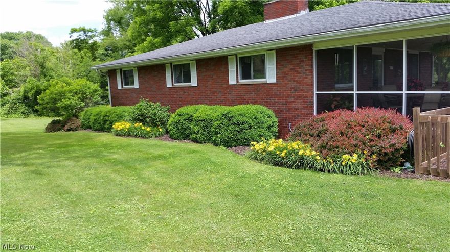 Oh the views!! Enjoy this beautifully maintained brick ranch style home situated on just over 13 acres on the Little Kanawha River. The view from the living room overlooking the river is breathtaking! If that weren't enough the large 30x12 screened in porch is perfect for outdoor entertaining or morning coffee while listening to the remote controlled water feature in the landscaping. Meticulously manicured lawn within a very short walk down the rolling hill to the river. Situated on the property is a 70x30 barn which features 2 horse stalls. Enjoy boating, kayaking and so much more to be offered....Only 5 miles from Mineral Wells Elementary and 7 miles from I-77. All mineral rights convey.