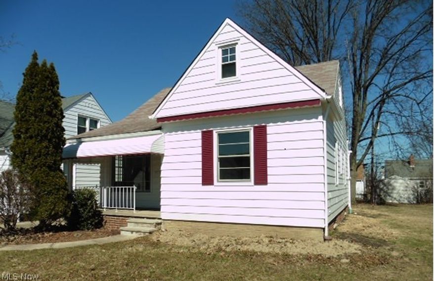 VIOLATION FREE!!!! This unique cape cod is slightly larger than average for the area with an open porch in front. The eat in kitchen
has been updated with fresh white cabinetry and the full bath is all brand new with a tile tub surround and tile flooring. The
home is freshly painted and has all new carpet in neutral earth tones so you can bring your decorating style and make this house
into a home.  Inquire with the listing agent about possible options for a rent to own program.