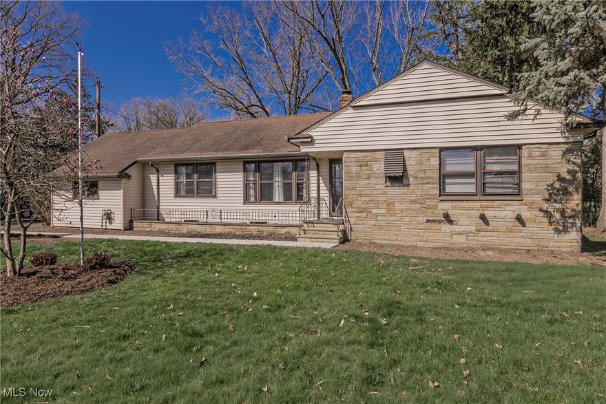 Wonderful opportunity for a nicely updated 3-bedroom two-and-a-half bath ranch. Updated eat-in kitchen with new cabinets, granite counters, with SS appliances that stay. Beautifully redone hardwood floors in living room and dining room. 3 nice sized bedrooms on the first floor with newer carpeting. Freshly painted throughout. Possible teen/in-law suite in basement. Covered patio overlooking the almost 1-acre yard. 2-car attached garage. All this and more!