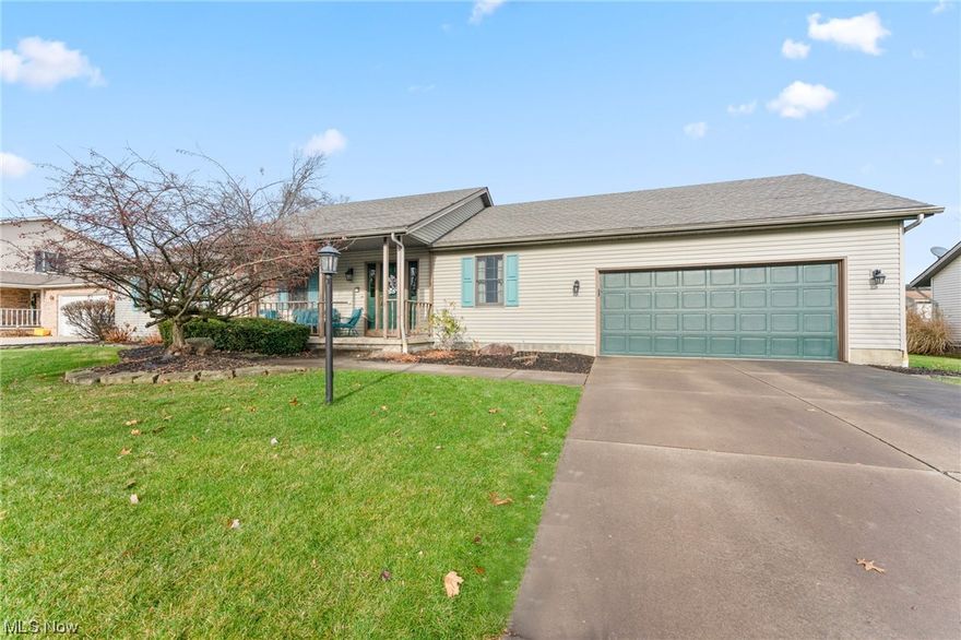 Gorgeous 3 bedroom ranch home located on Beacon Drive in Austintown. Come on in! Take a load off and enjoy the sun from the comfort of the covered front porch . Head inside into a welcoming entrance way. Beautiful open floor plan. Oak cabinets in the kitchen with adjacent dining room space perfect for fresh home cooked meals. Sit alone or with friends next to a roaring brick fireplace in the family room on cold winter evenings. This house has 3 bathrooms. The master bathroom is just off of the master bedroom. The master bedroom also features a large walk-in closet. All bedrooms have carpeted floors. Full basement allowing for plenty of storage. 2 car attached garage. Sit outdoors on the luxurious deck overlooking the vibrant backyard and surrounding 6 foot vinyl privacy Fence  The shed  it’s on a concrete pad and it’s has electric. This lovely ranch home has it all! Don’t miss your chance to call today!