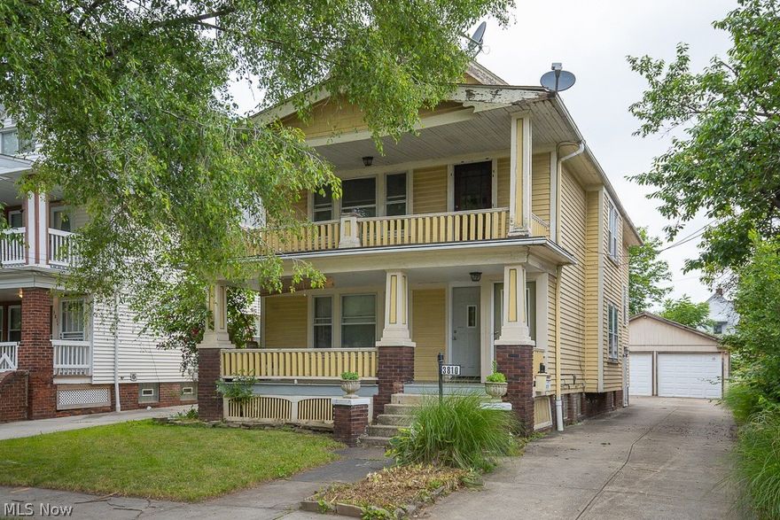 Clark Fulton Duplex!  Each unit has 2 beds, 1 bath.  Spacious living areas!  Hardwood floors in living, dining and bedrooms.  Unfinished attic offers additional possibilities! 2 car detached garage for parking convenience.  Located one mile from Metro Hospital and close to freeway access.  Add your finishing touches to maximize your rent income!