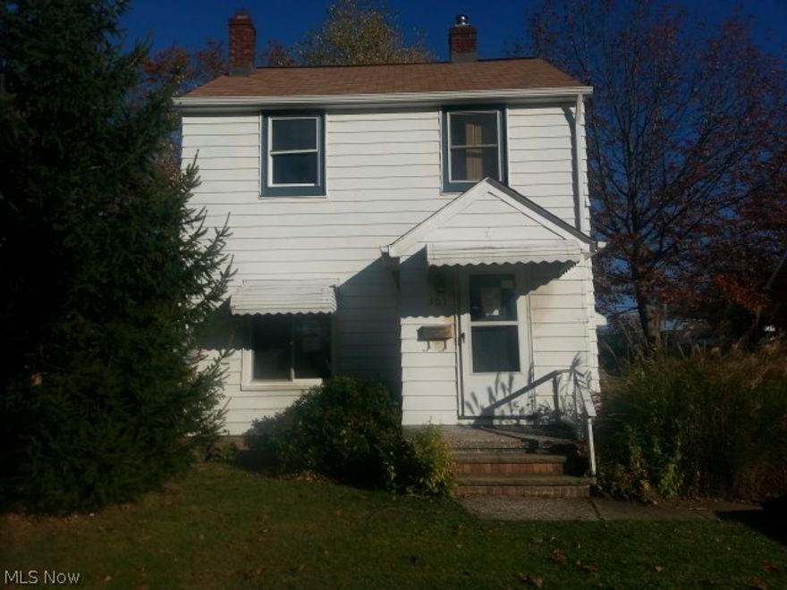 Nice 2 bedroom colonial home in Euclid! This home has a detached garage, a full basement, and a nice layout! A fireplace graces the living room with hardwood floors, which is open to the dining area. Both bedrooms are on the 2nd floor and are nicely sized. Set up a showing today!