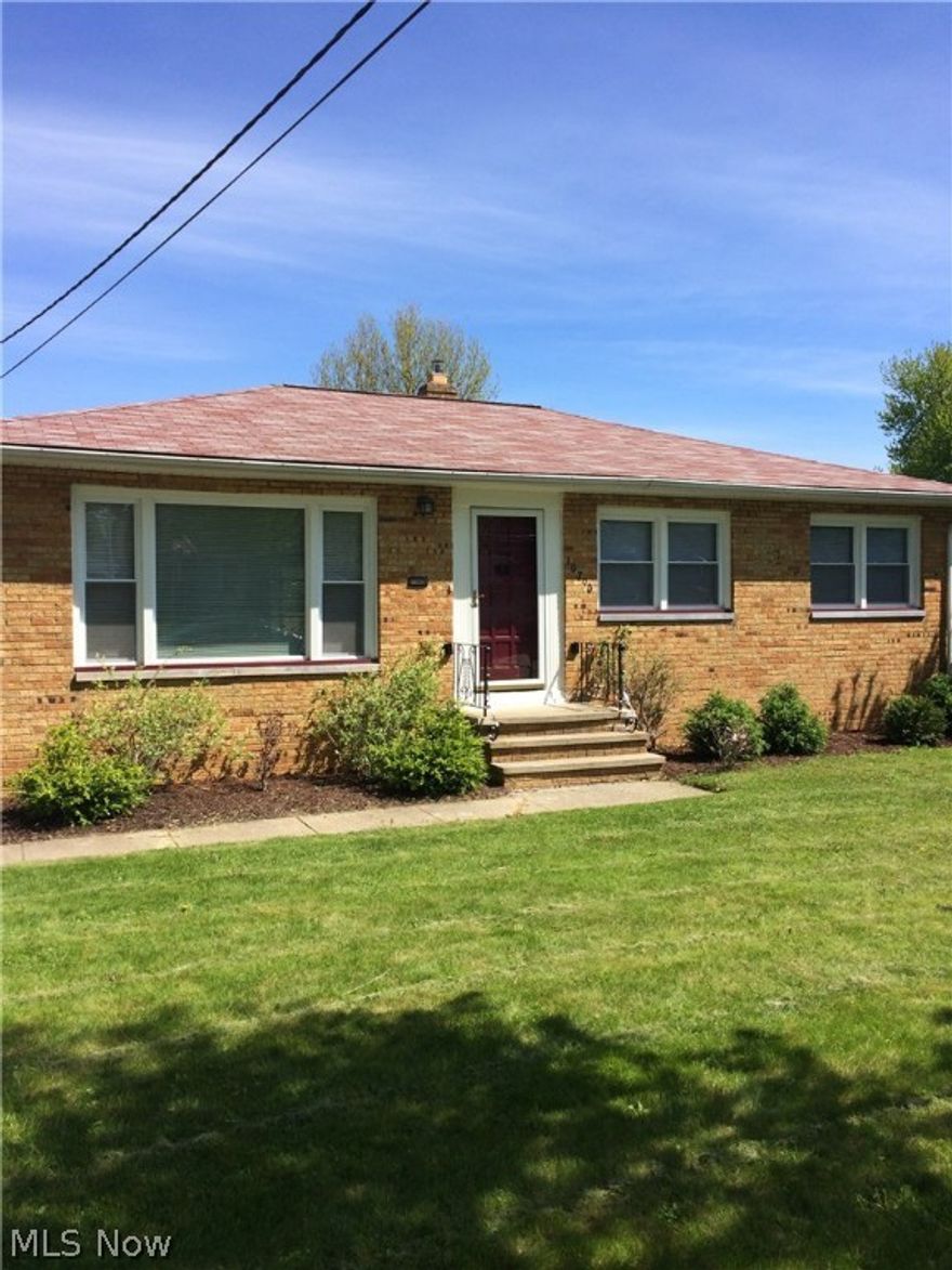 House features 3 bedrooms, 1 full bath, new kitchen cabinets, countertops, flooring and appliances.  The finished basement has new carpet and plenty of room for storage.  There is a detached 2 car garage with remote opener.  The back sun porch is enclosed and perfect for the summer.  Many new updates and improvements have been made.  The siding was done in 2016 and the roof in 2007.