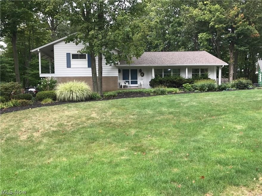 4 level split with park like back yard w/ ground pool. Let's start at the top, upstairs has 3 bedrooms including the master suite and main bath. All 3 bedrooms have door leading out to a balcony overlooking the side/partial back yard. Only 6 steps down, The main floor has a separate foyer, to the right a formal living room open into a formal dining room. Straight ahead is a large family room overlooking the pool, with a fire place and vaulted ceilings. through the family room or dining room is the eat in kitchen with sliding glass door that leads out to the deck and pool. the lower level is even with the spacious garage and shop table. Large Laundry room and a half bath. from this entrance point it is again only 6 steps to the main level or 6 steps down to the finished basement. The basement recently finished has 4th Bedroom, Office, mechanical room and storage room. Elevated from the street this home sits up to be noticed. Surrounded by mature landscaping and trees the completely fenced back yard is like a park, and features a garden path, fire pt area, multi level deck and an in ground pool 3-9 ft deep. Additional storage in walk up attic! Roof 4.5 years old Shed 1 year old Fence 3years old AC 2 years oldPool filter and heater 2 years old Pool cover 3 years old Hot water tank 2 years old Windows and lower sliding doors 8 years old Electric service upgrade 2 years ago