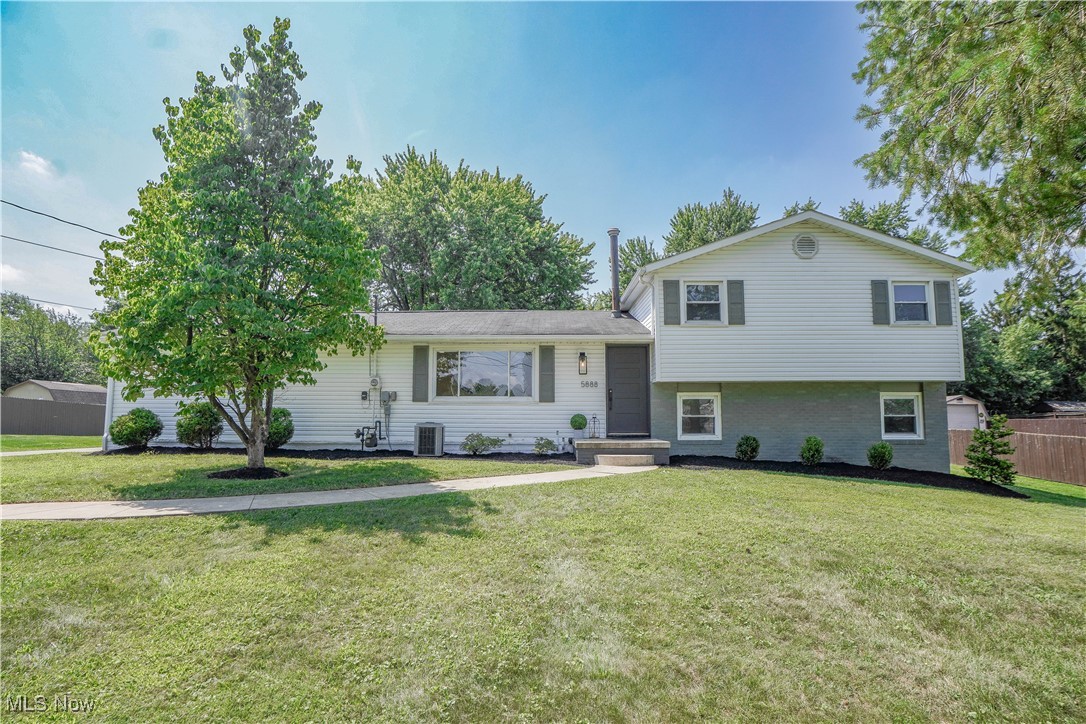 Be the first to see this beautifully updated 4 level split in Perry with a layout that fits everyday life. The living room offers a bay window, accent wall, and LVP flooring that flows into the eat-in kitchen, complete with quartz countertops, tile backsplash, stainless steel appliances, and plenty of cabinet space. A sliding door off the dining area leads to the deck, a great spot for cookouts or morning coffee.
Upstairs, you’ll find three comfortable bedrooms with large closets and a stylish full bath with a tub and tiled shower surround. The lower level adds a fourth bedroom, a half bath, and a family room that walks out to the patio. The finished basement gives you even more space with a rec room that's perfect for movie nights, playtime, or a home gym.
Outside, the nearly half acre yard has shade trees and room to spread out, and the oversized driveway leads to a 2 car rear load garage.
This home has the space, updates, and setting you've been looking for. Come see it for yourself!