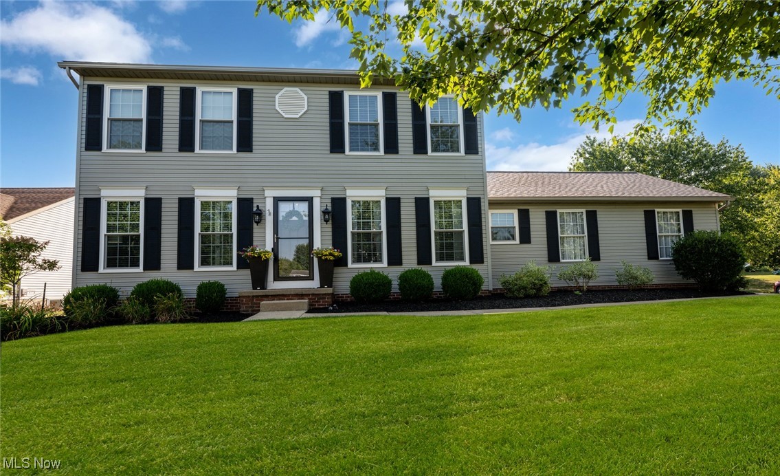 “Newbury” is derived from the Old English words “neowe” (new) and “burh” (fortress or fortified town). In 2018, 10974 Newbury, still a young, well-fortified home, was not feeling so new anymore. The day-to-day grind of housing and raising its first few families had stripped the shine from this 1996 Colonial-style home. She had experienced poor color choices, various wallpapers and borders, Berber carpet, maroon shutters, and, one can only assume, being built in ’96, plenty of gold fixtures, hunter green paint schemes, and people dancing to that year’s #1 single, the Macarena. This is enough to make any house lose its luster. But our current owners had enough vision to see past the superficial walls and floors and envision the makeover that would bring this home back to life and transform it from Oldbury to Newbury! So they got to work, sparing no expense along the way. Now in 2025 what we present to you is a true second lease on life. The house is still a little over 3000 sqft (includes finished basement) with 4 bedrooms (3 upstairs, 1 in the basement) and 4 baths (3/1) on a 1/3 of an acre lot, but now she has all new carpet and vinyl flooring throughout, fresh paint everywhere, all 4 baths have been completely updated including a gorgeous master glam bath, all door hardware, lights and ceiling fans, kitchen and bath fixtures are new. The furnace and hot water tank are new, a water softener and r/o system were added, the roof is only 10 years young, all but three windows have been replaced, and vented glass block has been installed in the basement. A massive stamped concrete patio and gazebo with ceiling fans was installed, as was a new shed, and new wiring was run with plenty of GFCI outlets and a line of privacy trees. 1st floor laundry with hung cabinetry and stainless steel sink, updated pantry, his and her walk-in closets in the master, and great closet space throughout. Ask your agent for a complete list of updates, listed under the supplements tab on the MLS.