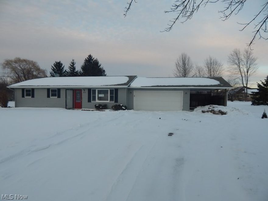 Great 3 bedroom ranch style home off the beaten path has so much to offer! Come take a tour of this home and experience one floor living at it's finest! Neutral kitchen with ample cabinet and counter space! Nice sized rooms, cathedral ceilings, skylights and so much more! Half acre lot too! Being sold as-is. Call today to arrange for a private tour!