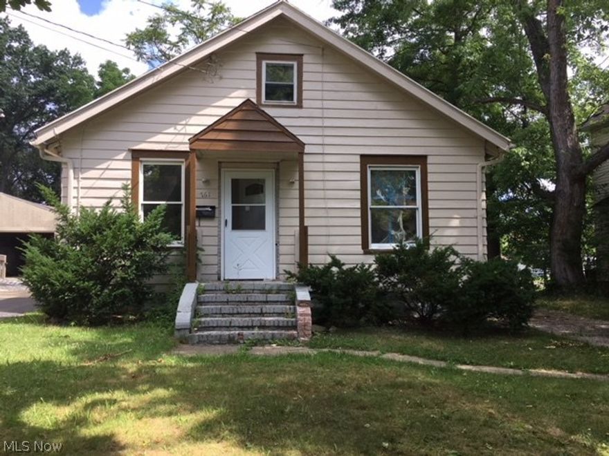 Sturdy 2 bedroom Akron home.  Nice yard space.  One car garage. Needs a little cosmetic work to turn it back into a lovely little home.  Convenient to highway.  Seller is open to owner financing for qualified buyers.  Call to check it out today!