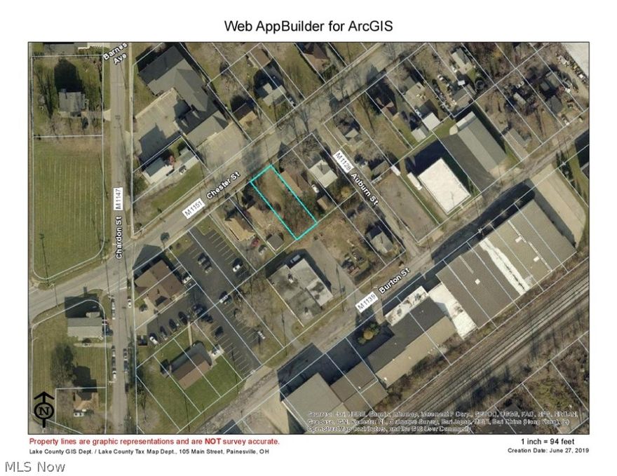 Per City of Painesville, City Planner, this vacant lot is zoned B-2; General Business District; residential use is not permitted.

Situated on the south side of Chestnut Street in close proximity to Avery Dennison campus and a short distance from exit/entrance ramp to State Route 2.
