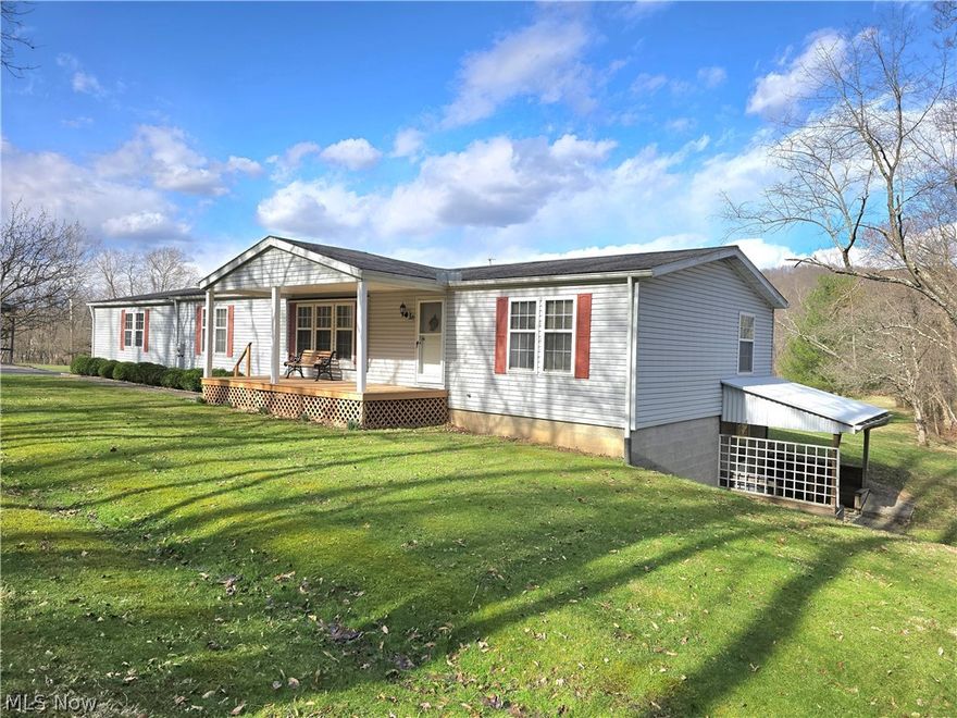 Maysville Schools 3.61 Acres Seclude Location Right Outside of South Zanesville 1850 Finished Square foot Ranch Home with 3 Bedrooms, 2 Full Baths 18' x 22' Finished 4 season Sunroom with Heat and Air Conditioning  The Design of the Floor Plan is Considered to be Semi-Open, Attached 26 Foot X 26 Foot Garage ,Detached Carport Measuring 26 Foot X 26 Foot With Concrete Floor, ( Could be Completely Enclose ), Covered Front 20 Foot x 8 Foot Porch, 10 Foot x 6 Foot covered Side Porch, Basement is Full and Walkout, Living Room and Sunroom are Super Sized and can Accommodate  Larger Gatherings  With ease, Grounds are 95 % Level and perfect for Sport Activities or Live Stock, Hoe is Constructed with 2" x 6" Walls with extra Insulation ( R 19 ) With the Entire Ceiling have an Insulation Value of( R 35 ) and the Floors ( R 11 )