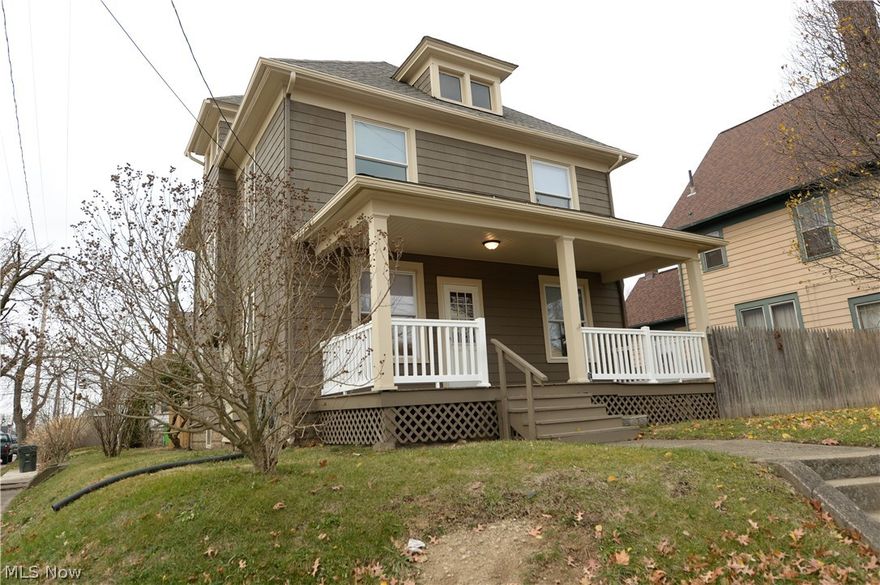 WOW!! This is a must see property!  Professionally renovated 4 bedroom 1.5 bath home with a fenced yard and 2 car garage.  Move in ready, this home has a new roof, new 95% efficient furnace, new hot water tank, updated kitchen and baths, and updated windows.  The home features all new flooring throughout, and high ceilings.  Freshly painted inside and out this home has so much to offer, just bring your things and move right in.  The 2 car garage features new garage doors and added storage.  In the warmer months enjoy the private fenced yard or the covered deck or porch.  This home features a large walk up attic that could be used for ample storage or could be finished to add more space to this already spacious home.  The exterior features cedar shaker style shingles and has recently been painted.  Call today for a showing before this one passes you by!