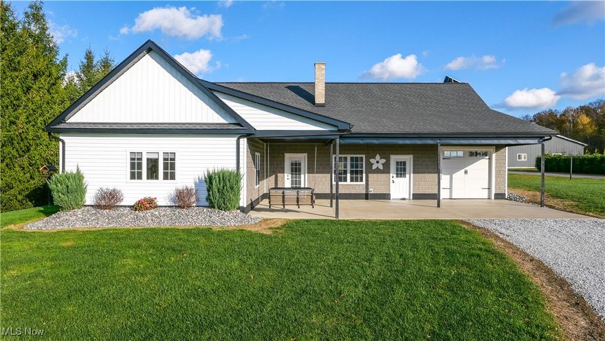 Two houses on one 12 acre lot! The front house was built in 2019 and has a massive attached garage that could be used as extra living space if need be. There's a drop down attic staircase that leads to a large 2nd floor area that could be finished off and used as extra living space as well. The kitchen is very spacious, has hardwood flooring, and a dine-in area with a fireplace for heat. The Bathroom is also spacious, has hardwood flooring, and a white/black vanity. There's an office area and a large bedroom with hardwood flooring as well. The second house was built in 2024 and also has an attached garage style area that could be used as extra living space or an extra bedroom with a full bath. The kitchen is spacious with an open style concept, hardwood flooring, wooden countertops and cabinetry, has a large dining area, and a pantry room. The master bedroom is spacious, has hardwood flooring, and a large walk in closet. The main bathroom is massive, has a standing tub, a tile shower, and a large wood vanity. There's two large outbuilding on the property. One is being used as a shop and has 2 garage doors for vehicles. The other is being used to house animals and also has one large garage door. The lot is very beautiful with plenty of space for a garden, a farm area for animals, and even goes back into the woods. This is a perfect home for anyone who lives with in-laws or older children who want their own private space. Come and make this your new home today!