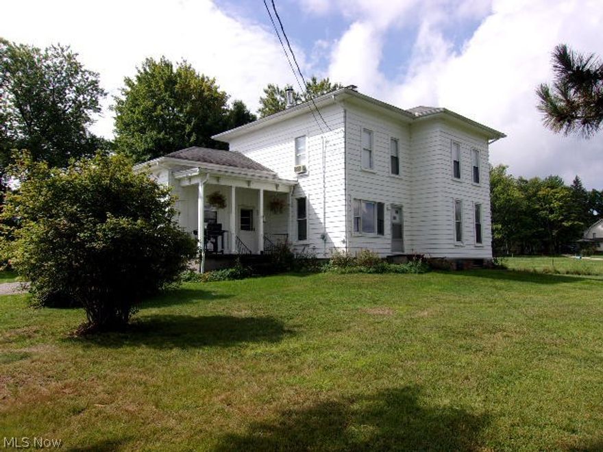 Great 4 acre horse property/ High tensile fenced in pasture/ Water and electric in the 30 x 36 barn with hay loft/ Plus 3-4 bdrm Century home/ Quiet country road near Pymatuning Lake Rd/ New kitchen/ Wood burner/ Newer roof shingles and double pane windows/ Tin ceilings in dining rm/ Priced to SELL!!!