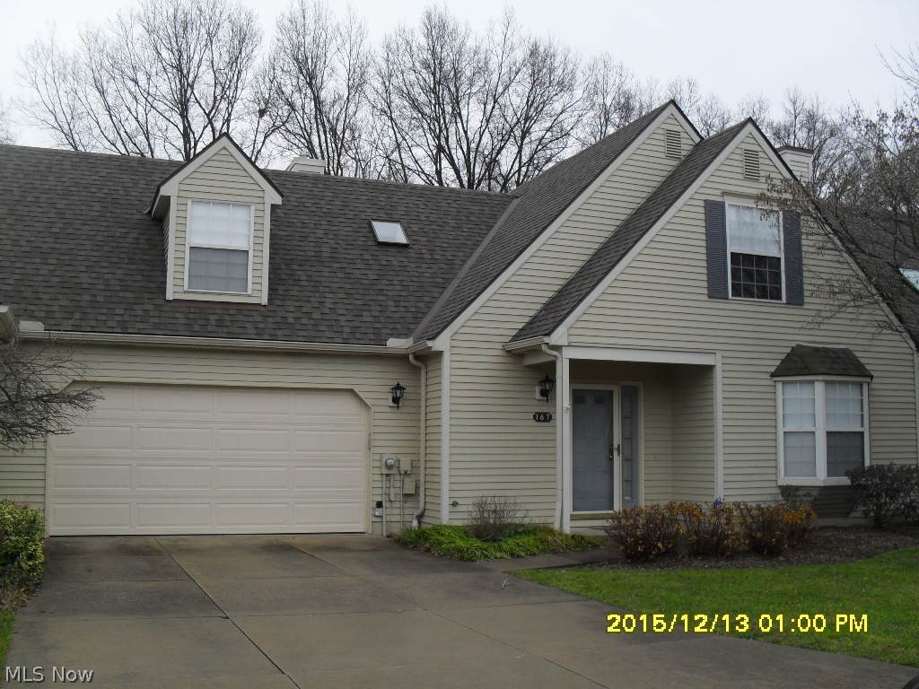 This spacious condo offers alot of room. Main floor has eat in kitchen with bay window and some appliances, dishwasher 2014. Living room with possible dining area and gas fireplace, french doors to the bonus 4 season room over looking pond and sliders out to the covered patio. Laundry room off entry from 2 car garage. Upstairs features 3 nice size bedrooms. Master has own private full bath with shower only. 2nd full bath has tub and separate shower. Roof and gutters 2013. trim, shutters and doors painted 2013.